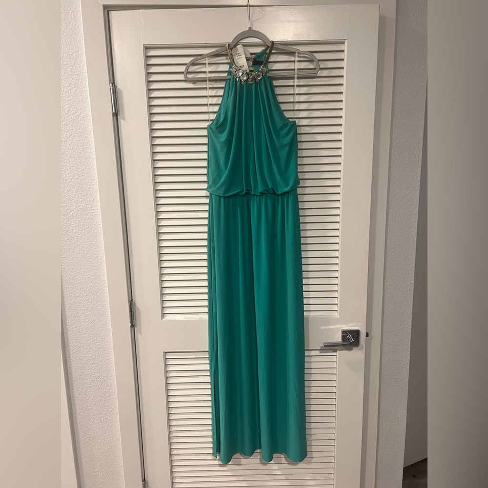 TEAL 🩱LONG DRESS - Picture 9 of 10